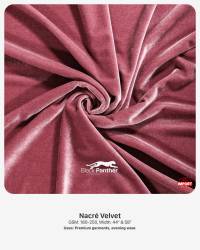 Imported Nacré Velvet Fabric 180-250 GSM | 44” & 58” Width | Premium Garments & Evening Wear  in Surat